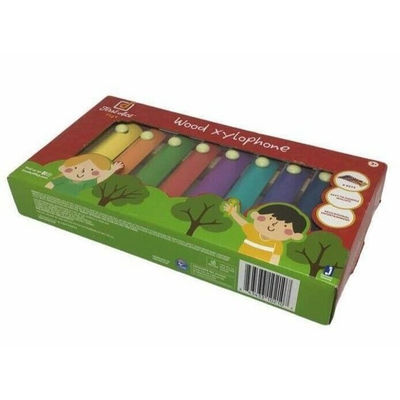 First Act Play Wood Xylophone Toy Musical Music Mallets Eight Colorful Keys NEW - Picture 2 of 3